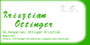 krisztian ottinger business card
